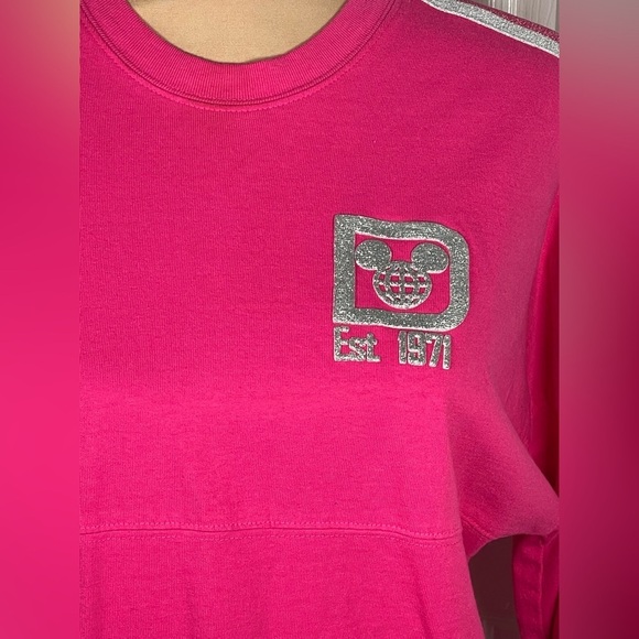 Disney‎ Parks Imagination Pink Magic Mirror Spirit...Jersey XS Oversized - Picture 4 of 8